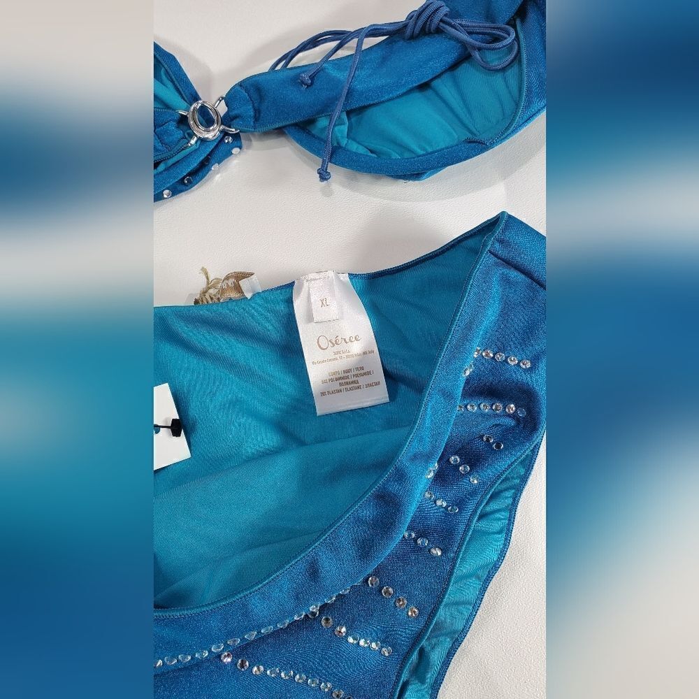 Oséree Gem Balconette Bikini Blue Women’s Swimwear NWT Size XL‎ - Picture 6 of 9